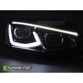 Volledig LED Koplampen set, zwart (smoke), voor VW Golf 7 (14-19)