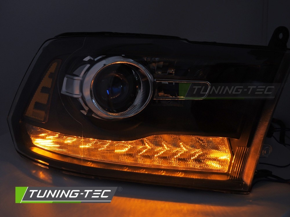 Koplampen Dodge Ram 09-18 Zwart
