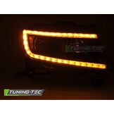 Koplampen Zwart met Tube Light voor Jeep Grand Cherokee 2011-2013
