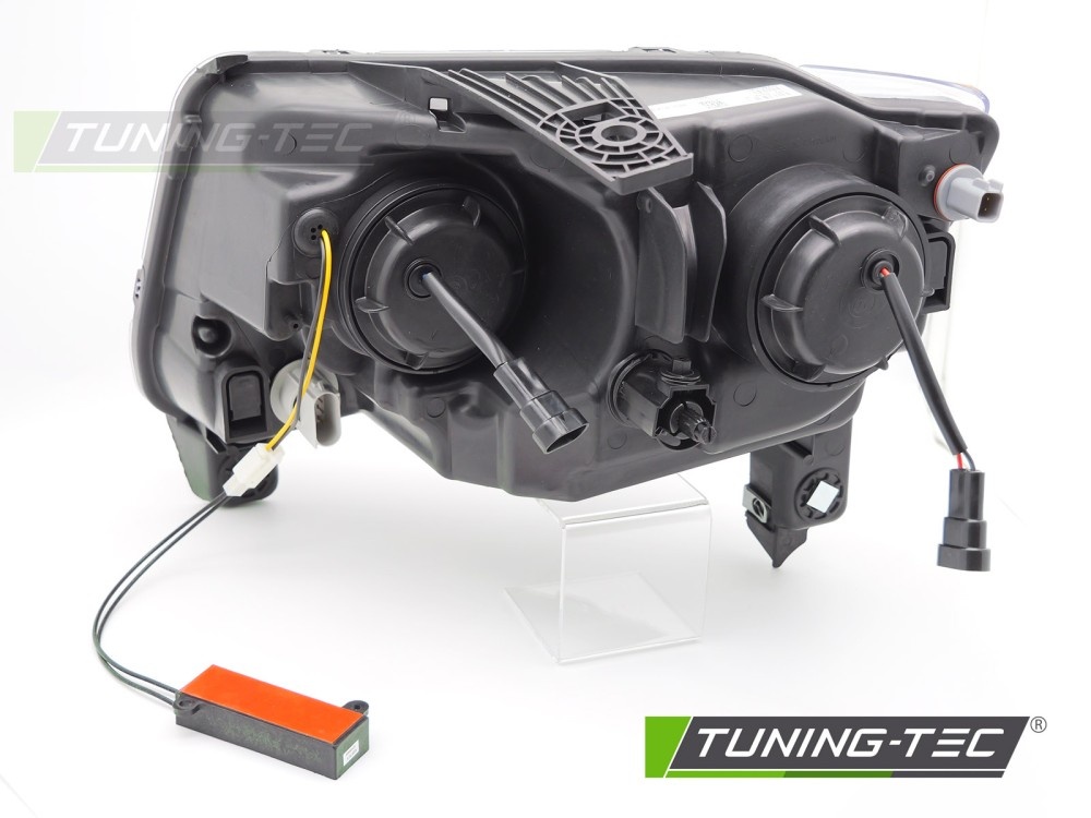 Koplampen Zwart met Tube Light voor Jeep Grand Cherokee 2011-2013