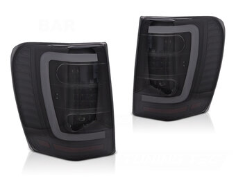 Achterlichten CHRYSLER JEEP GRAND CHEROKEE 99-05 Zwart Smoke LED