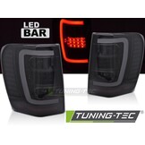 Achterlichten CHRYSLER JEEP GRAND CHEROKEE 99-05 Zwart Smoke LED