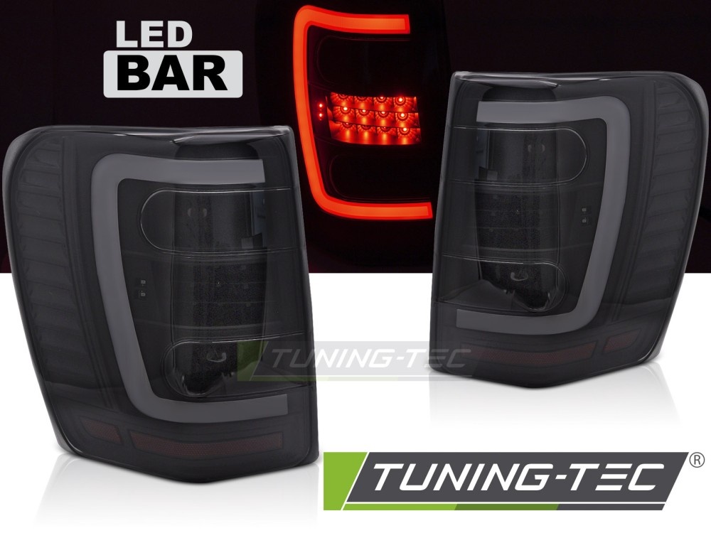 Achterlichten CHRYSLER JEEP GRAND CHEROKEE 99-05 Zwart Smoke LED