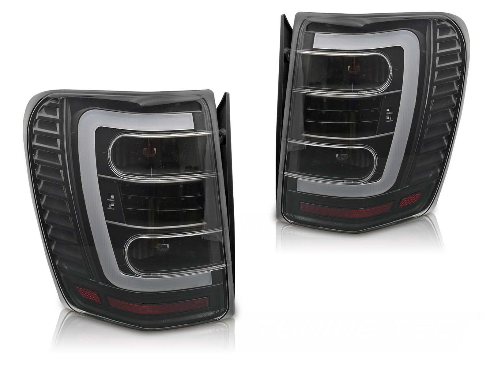 Achterlichten LED Zwart Helder voor Chrysler Jeep Grand Cherokee 99-05