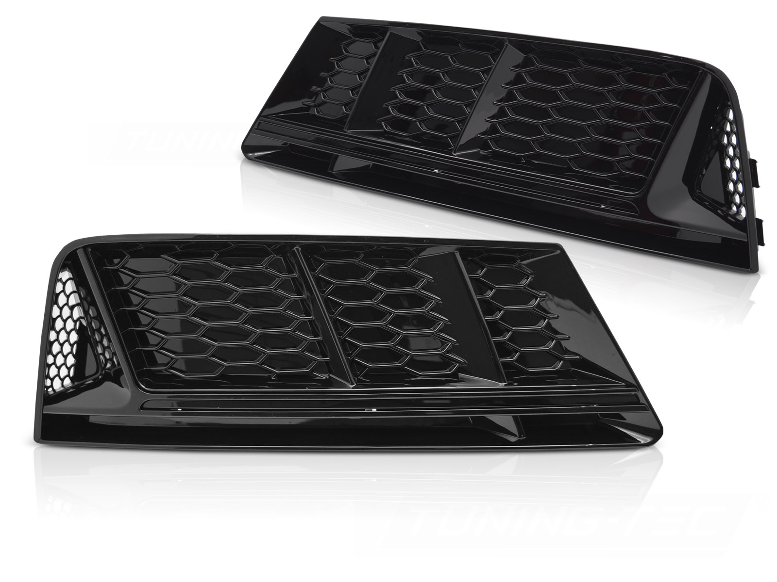 Mistlampkap Glanzend Zwart voor Audi A4 B9 2015-2019