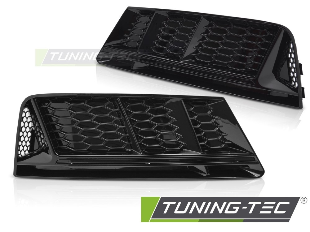 Mistlampkap Glanzend Zwart voor Audi A4 B9 2015-2019