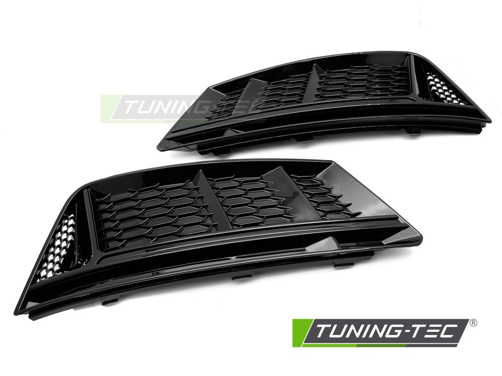 Mistlampkap Glanzend Zwart voor Audi A4 B9 2015-2019