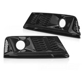 Mistlampkappen Glanzend Zwart voor Audi A4 B9 (2015-2019)