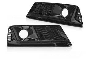 Mistlampkappen Glanzend Zwart geschikt voor Audi A4 B9 (2015-2019)