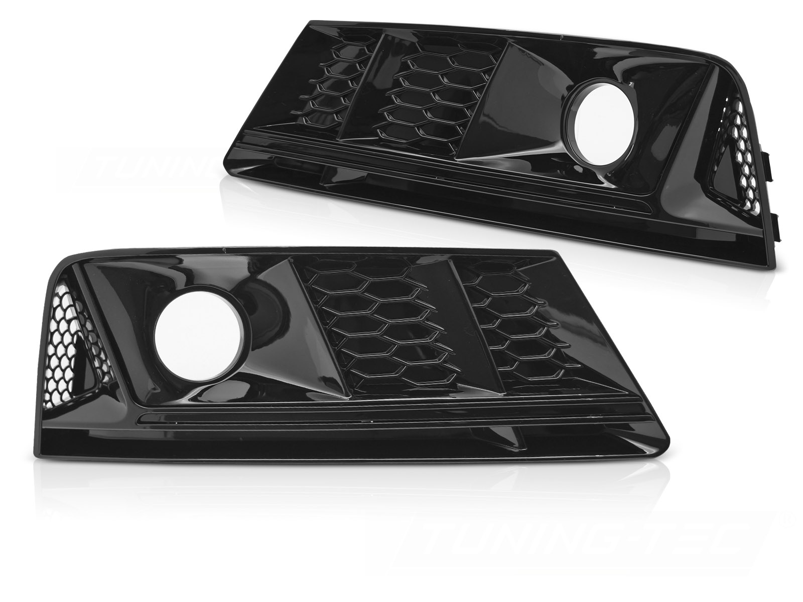 Mistlampkappen Glanzend Zwart geschikt voor Audi A4 B9 (2015-2019)