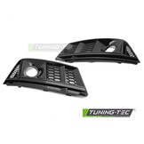 Mistlampkappen Glanzend Zwart voor Audi A4 B9 (2015-2019)