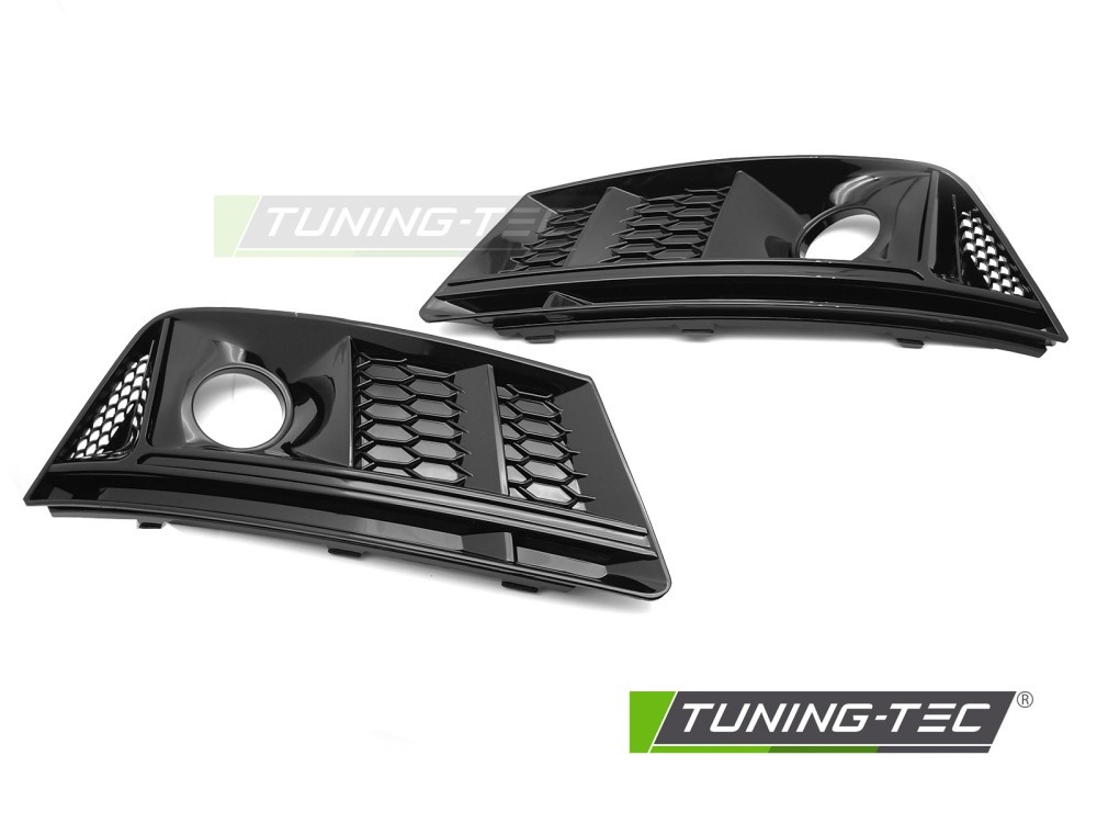 Mistlampkappen Glanzend Zwart geschikt voor Audi A4 B9 (2015-2019)