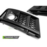 Mistlampkappen Glanzend Zwart voor Audi A4 B9 (2015-2019)