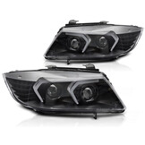 Koplampen Full LED Zwart geschikt voor BMW E90/E91 (2005-2008)