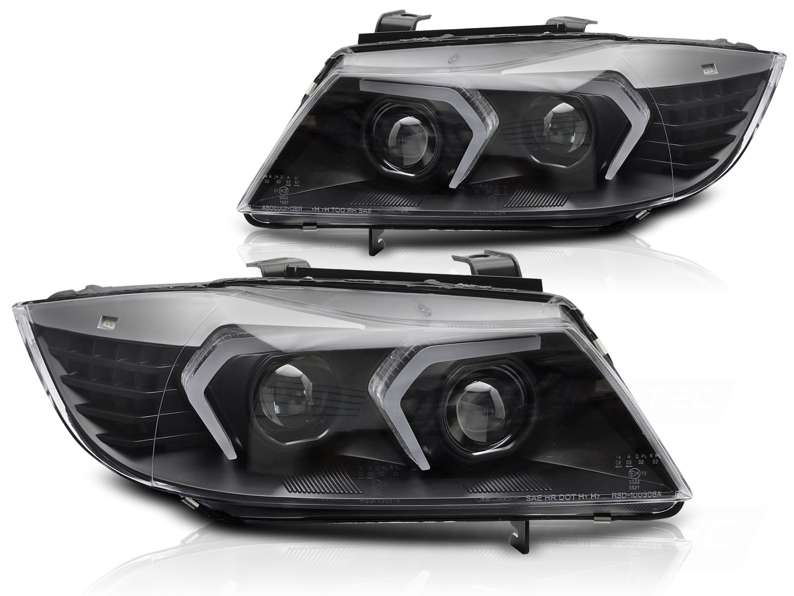 Koplampen Full LED Zwart geschikt voor BMW E90/E91 (2005-2008)