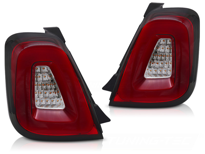 Achterlichten LED Bar Rood voor FIAT 500 (2015-2020)