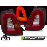 Achterlichten LED Bar Rood geschikt voor FIAT 500 (2015-2020)