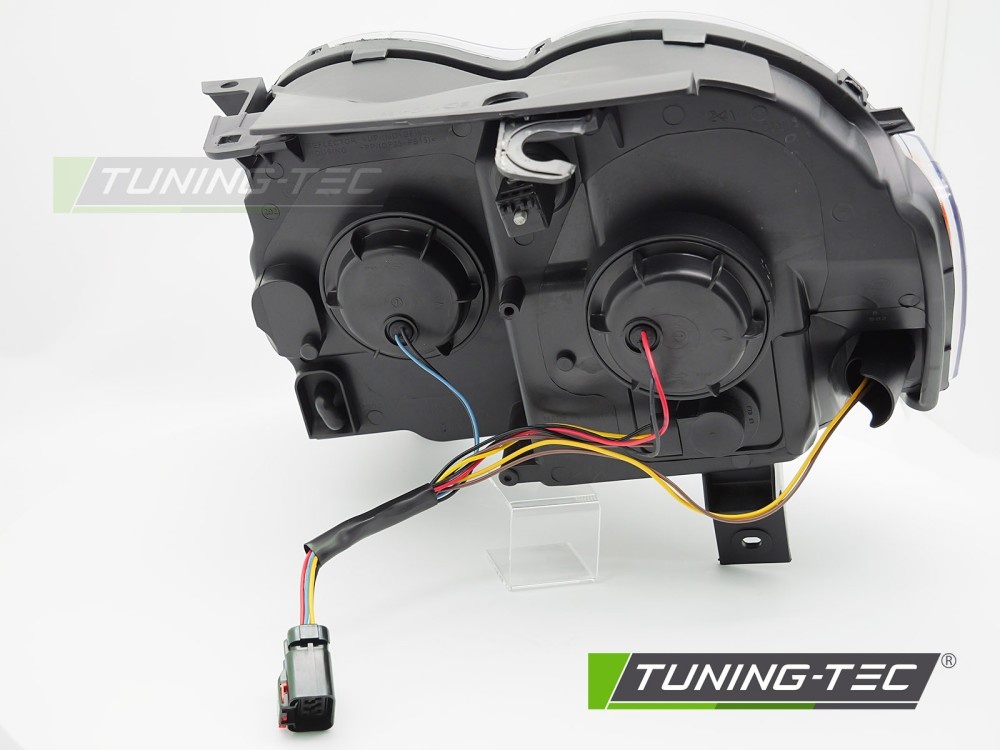 Koplampen Jeep Grand Cherokee WK (05-08) Tube Light Zwart