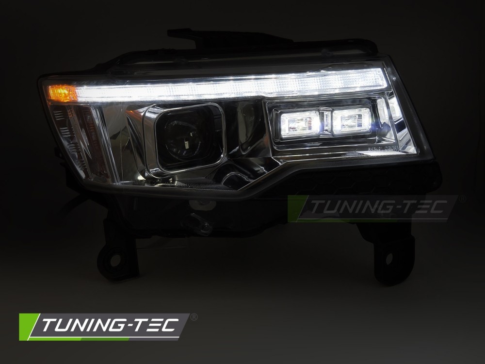 Koplampen Jeep Grand Cherokee WK2 14-21 Chroom Tube Light Sequentieel