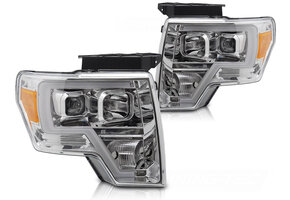 Koplampen geschikt voor Ford F150 MK12 (08-14) LED Tube Light Chroom