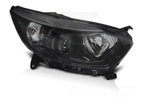 Koplamp Zwart Rechterzijde TYC geschikt voor Renault Captur I (2013-2017)
