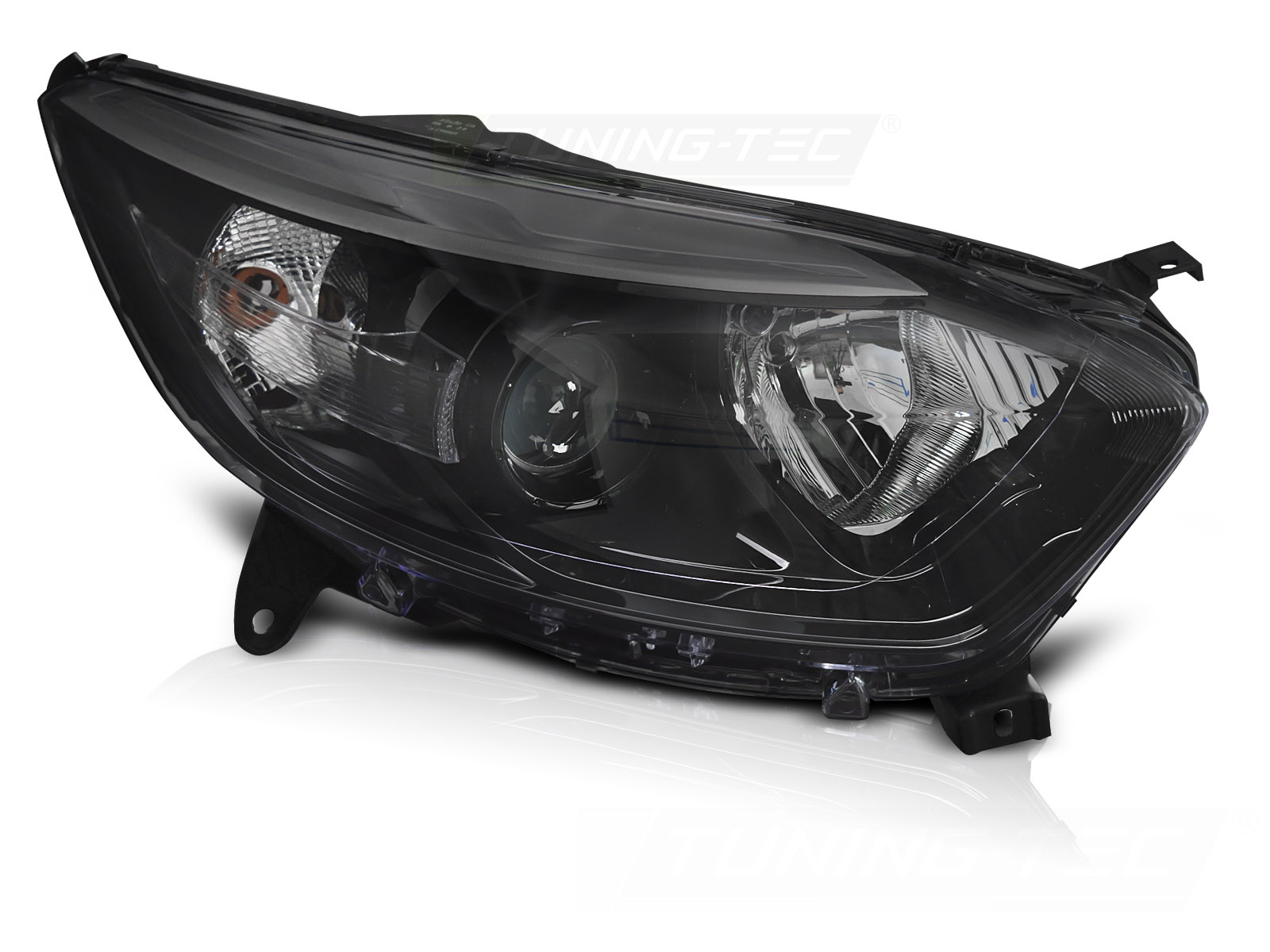 Koplamp Zwart Rechterzijde TYC voor Renault Captur I (2013-2017)