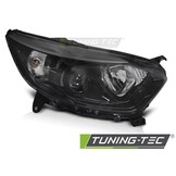 Koplamp Zwart Rechterzijde TYC voor Renault Captur I (2013-2017)