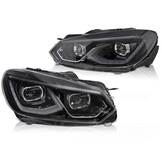 Full LED Koplampen Zwart voor VW Golf 6 08-13