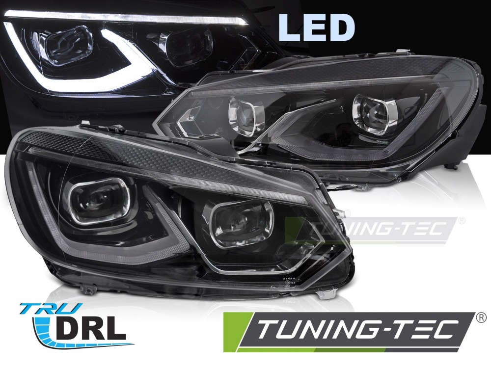 Full LED Koplampen Zwart voor VW Golf 6 08-13