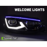 Full LED Koplampen Zwart voor VW Golf 6 08-13