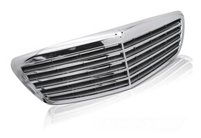Grille Chroom-Carbon Look geschikt voor Mercedes S-Klasse W221 (2005-2009)