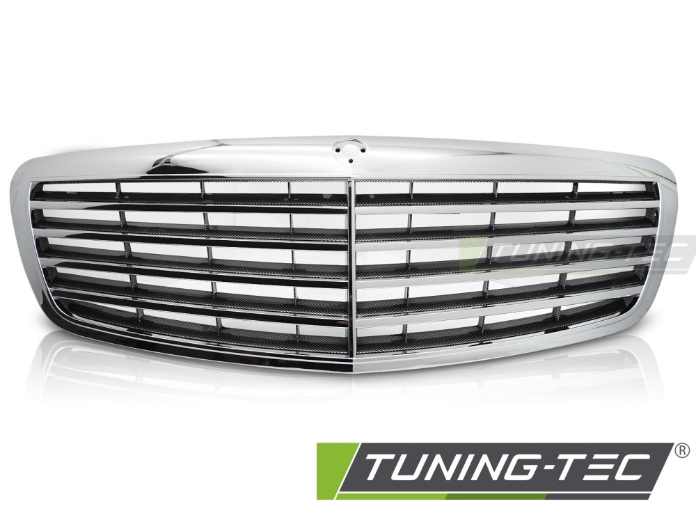 Grille Chroom-Carbon Look geschikt voor Mercedes S-Klasse W221 (2005-2009)
