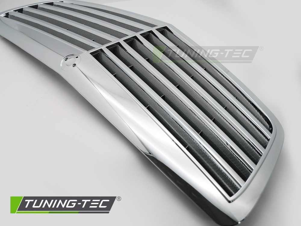 Grille Chroom-Carbon Look geschikt voor Mercedes S-Klasse W221 (2005-2009)