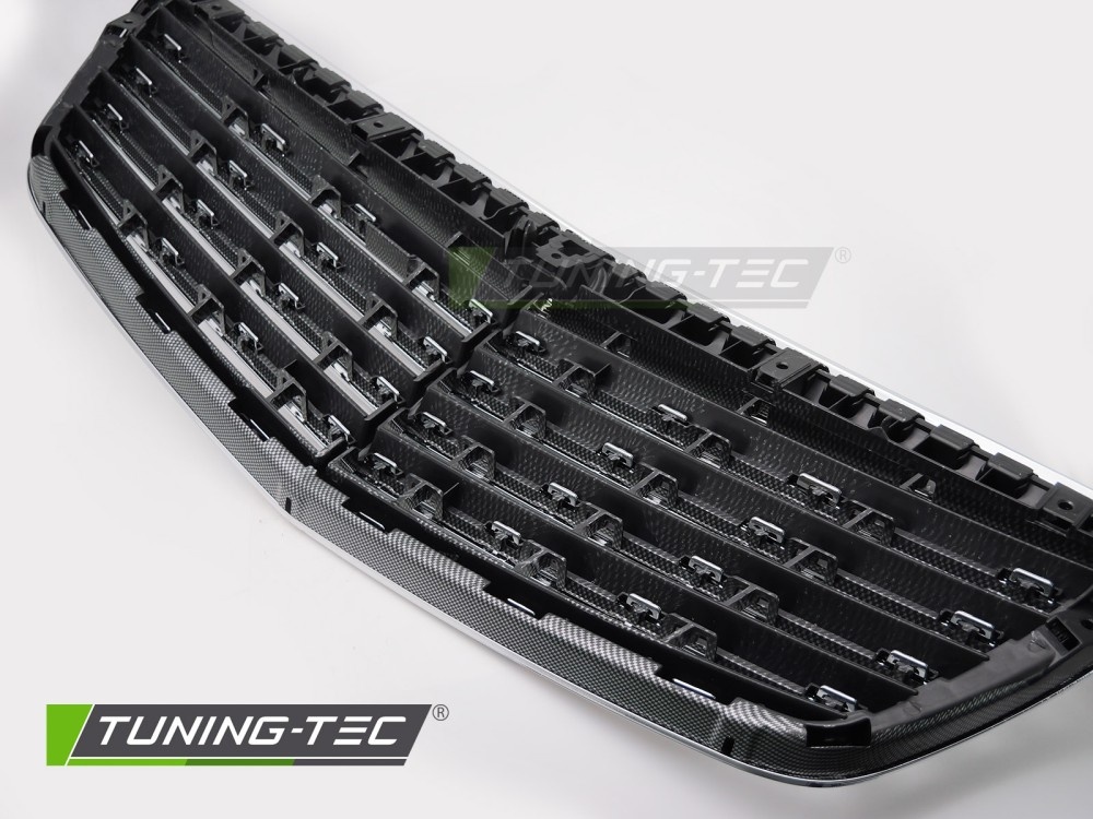 Grille Chroom-Carbon Look geschikt voor Mercedes S-Klasse W221 (2005-2009)