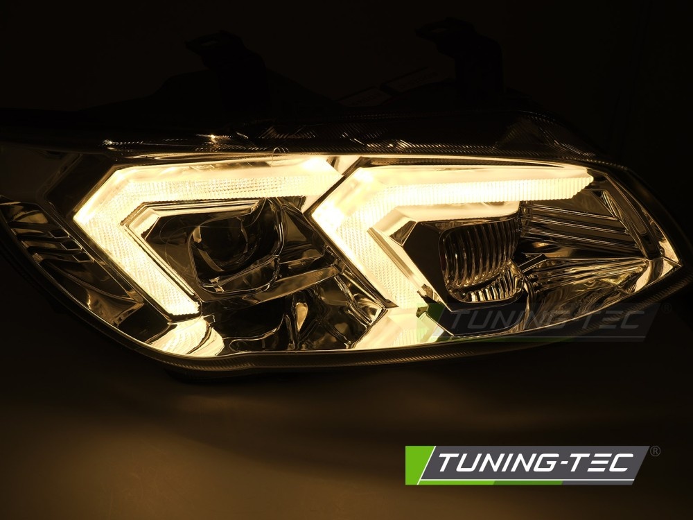 Xenon Koplampen Gele LED Chroom DRL voor BMW E92 E93 LCI 10-13
