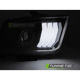 Koplampen Ford Mustang 04-09 Tube Light Zwart Set