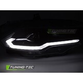 Koplampen LED Zwart geschikt voor Ford Mustang 18-21 met Dynamische Richtingaanwijzer