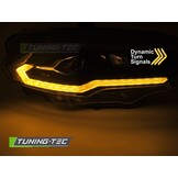 Koplampen LED Zwart Ford Mustang 18-21 met Dynamische Richtingaanwijzer