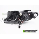 Koplampen Citroën Xsara 97-00 Angel Eyes Zwart