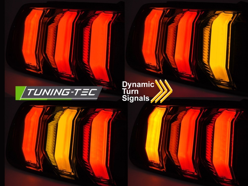 Achterlichten Ford Mustang 14-22 Rood LED met Dynamisch Knipperlicht