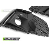 Mistlampkappen Glanzend Zwart voor Audi A5 F5 2019-2023