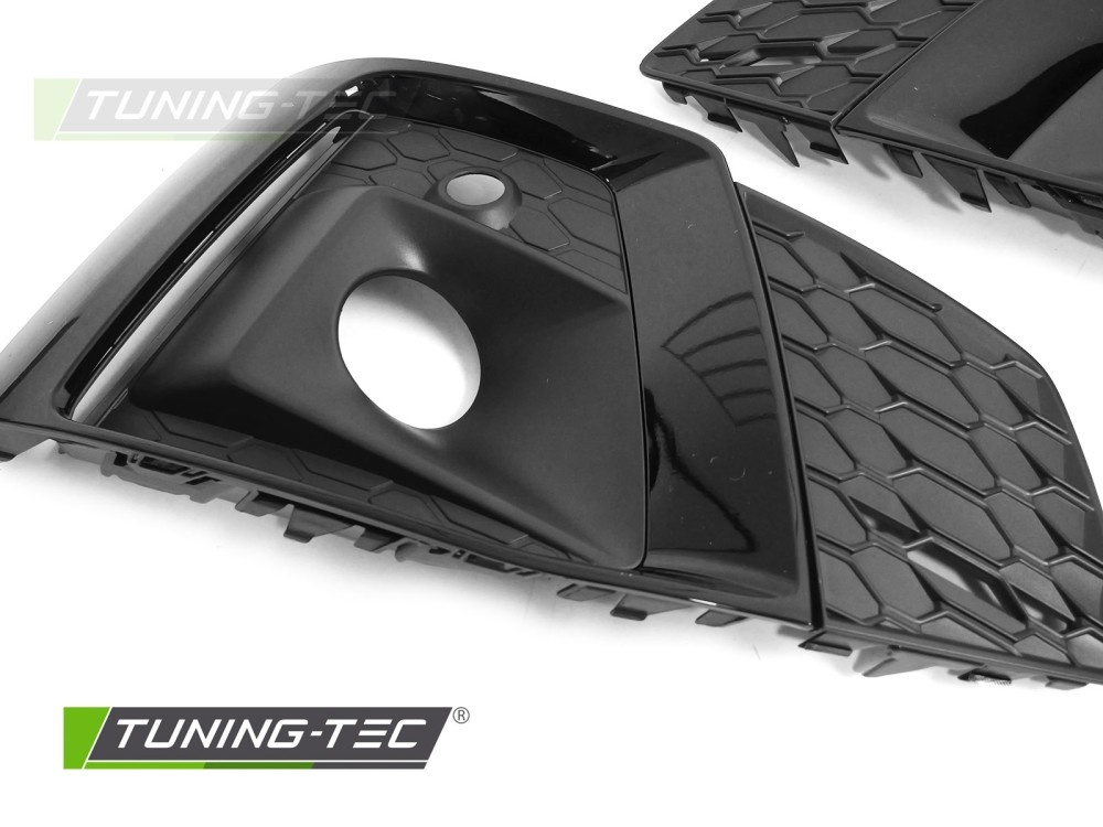 Mistlampkappen Glanzend Zwart voor Audi A5 F5 2019-2023