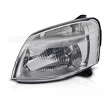 Koplamp Links Chroom TYC voor Citroen Berlingo & Peugeot Partner 02-10