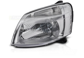 Koplamp Links Chroom TYC geschikt voor Citroen Berlingo & Peugeot Partner 02-10