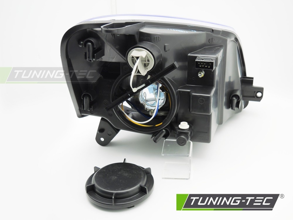 Koplamp Links Chroom TYC voor Citroen Berlingo & Peugeot Partner 02-10