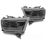 Full LED Koplampen Zwart Dodge Ram 1500 (19-22) Dynamisch