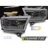 Full LED Koplampen Zwart Dodge Ram 1500 (19-22) Dynamisch