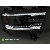 Full LED Koplampen Zwart Dodge Ram 1500 (19-22) Dynamisch