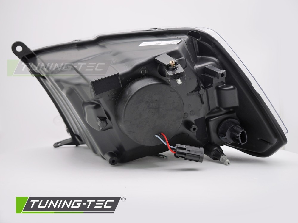 Koplampen Dodge Ram 09-18 Tube Light Projector Zwart