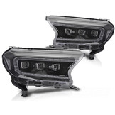 Koplampen LED Zwart voor Ford Ranger V (2016-2022)